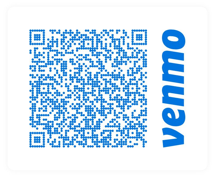 Venmo QR code for donations to Temple Stands Together