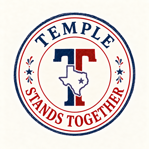 Temple Stands Together seal